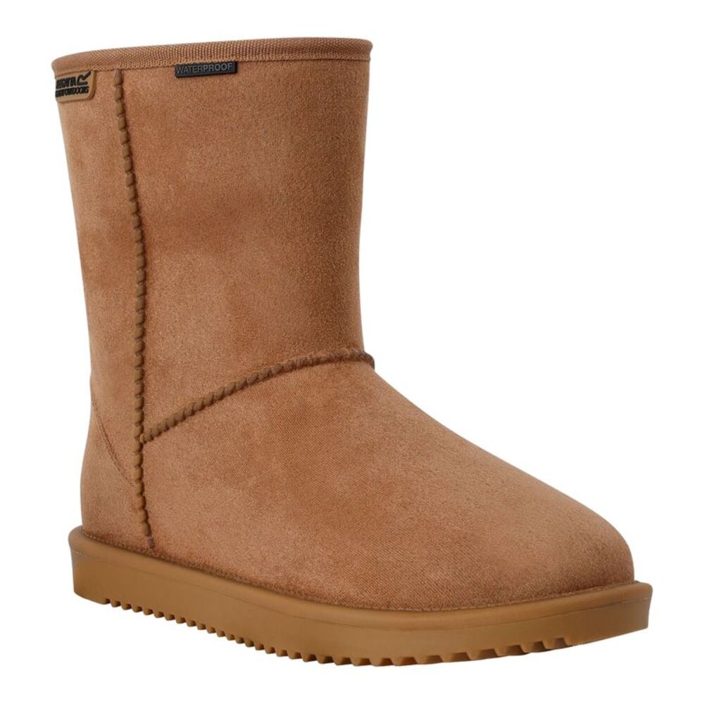 Regatta Womens/Ladies Risely Waterproof Faux Fur Lined Winter Boots / Burnt Tan